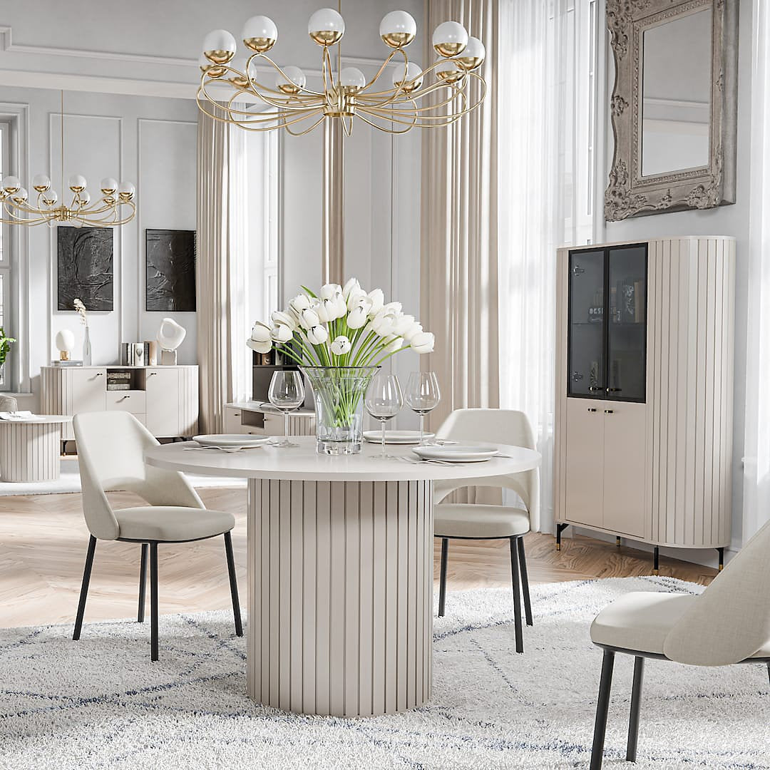 Cashmere Zante ZA8 Dining Table 1200mm Warm Modern Home-Furniture Kingdom